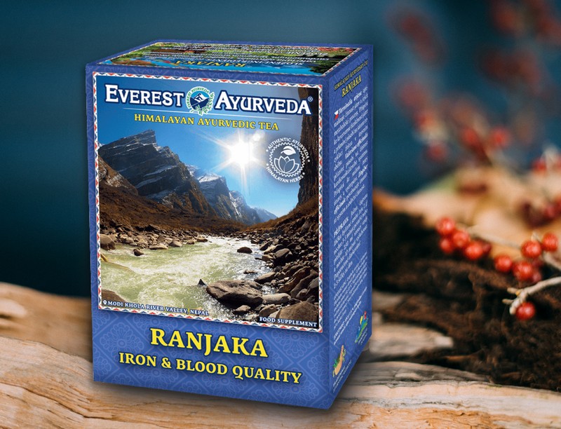 Ranjaka ayurvédkus tea- vérképzés támogatására és a vaspótlás segítségére