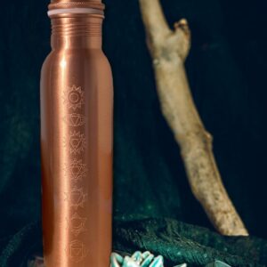 Hét csakra mintás rézkulacs